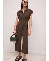 NEXT - Corset Detail Short Sleeve Jumpsuit