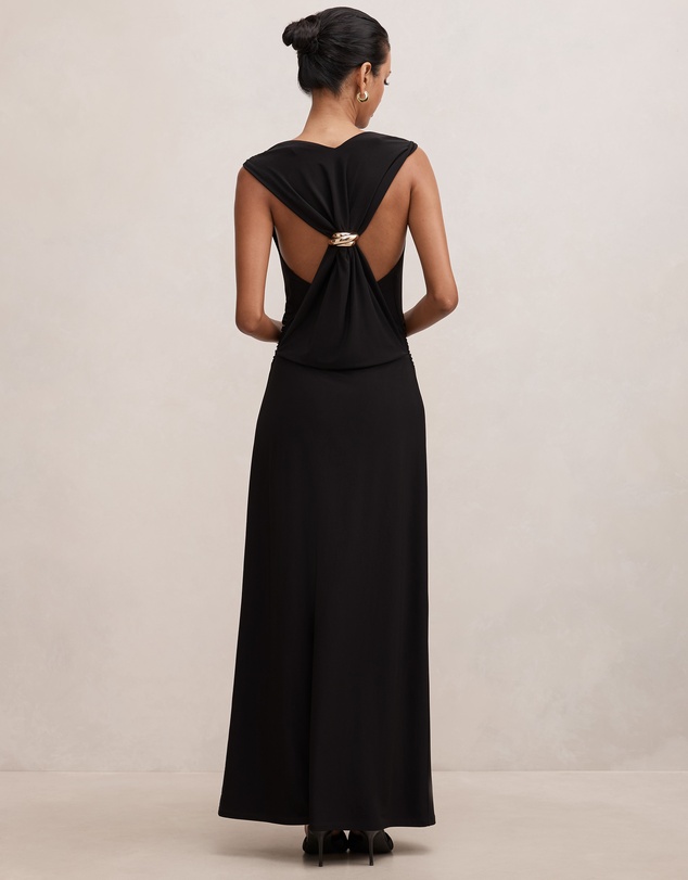 Forever New Petite - Jae Petite Bubble Back Hardware Maxi Dress