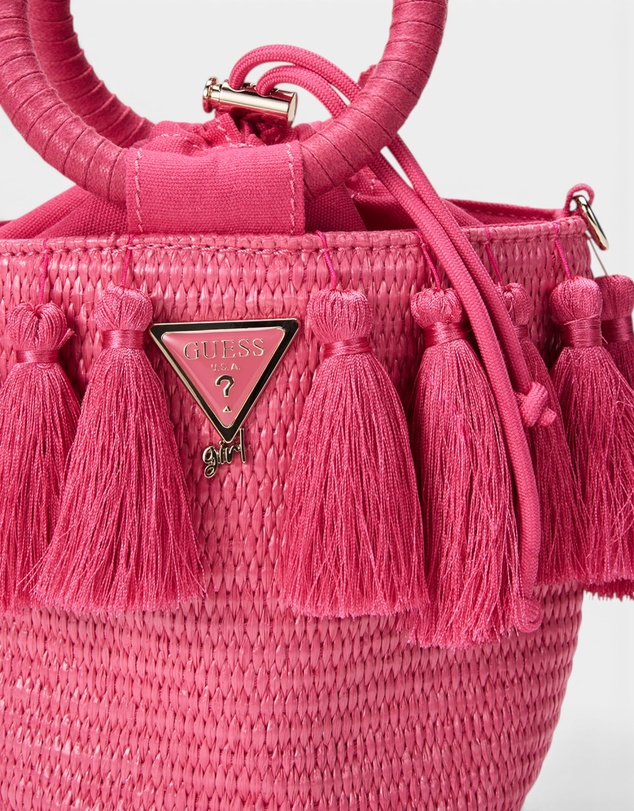 GUESS - Straw Bucket Bag