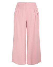 City Chic - Plus size Imogen Lined Wide Leg Pant - baby pink