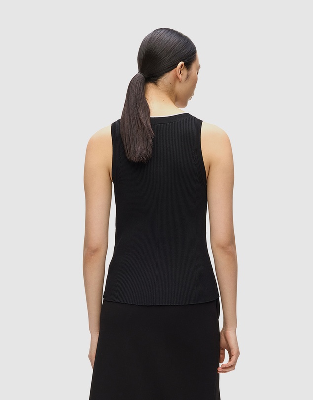 Karl Lagerfeld - Logo V-Neck Knit Top