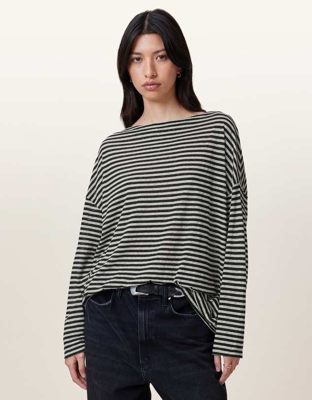 AllSaints - Rita Stripe Tee