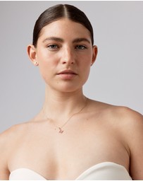 Michael Hill - Diamond Letter M Initial Pendant in 10kt Yellow Gold