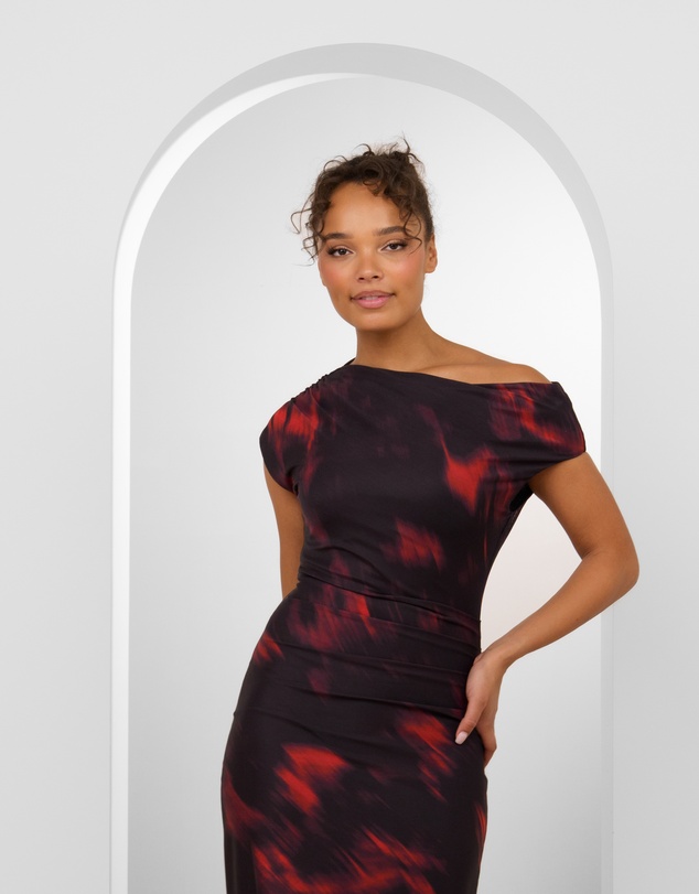 Pilgrim - Peggy Off Shoulder Print Maxi