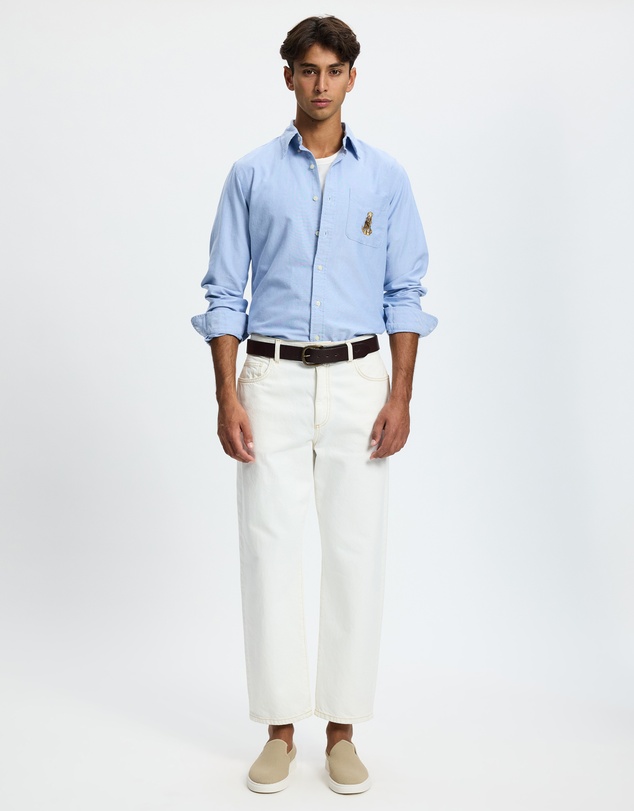Polo Ralph Lauren - Custom Fit Dog-Embroidered Oxford Shirt