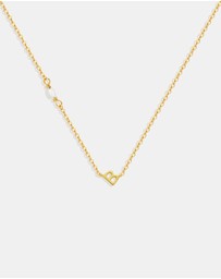 SAINT VALENTINE - Pearl Letter Necklace - Gold