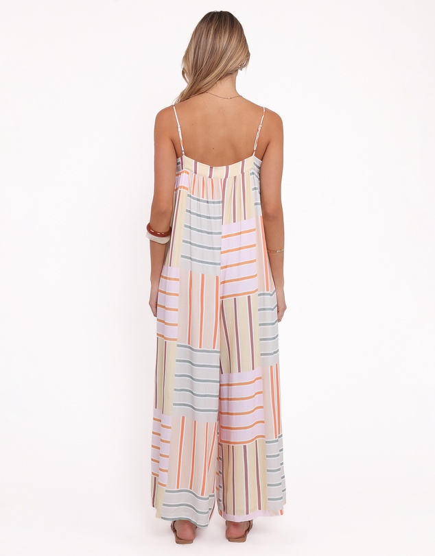 Petal & Pup - Abegail Flowy Jumpsuit- Multi Stripe