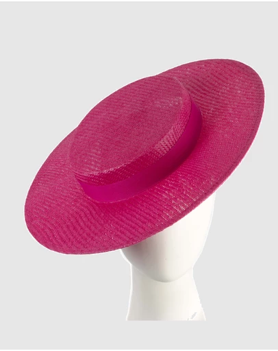 Max Alexander - Fuchsia Boater Hat