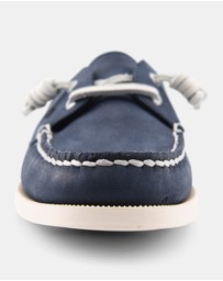 Sperry - A/O Leather Mule Nubuck Navy- Women's