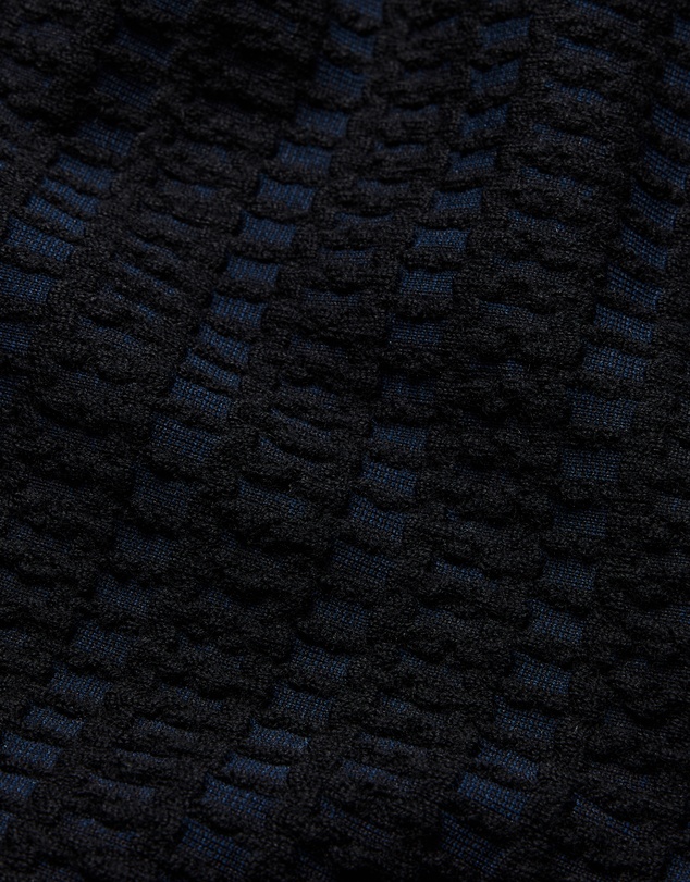 Calibre - Geometric Jacquard Crew Neck Sweater Navy