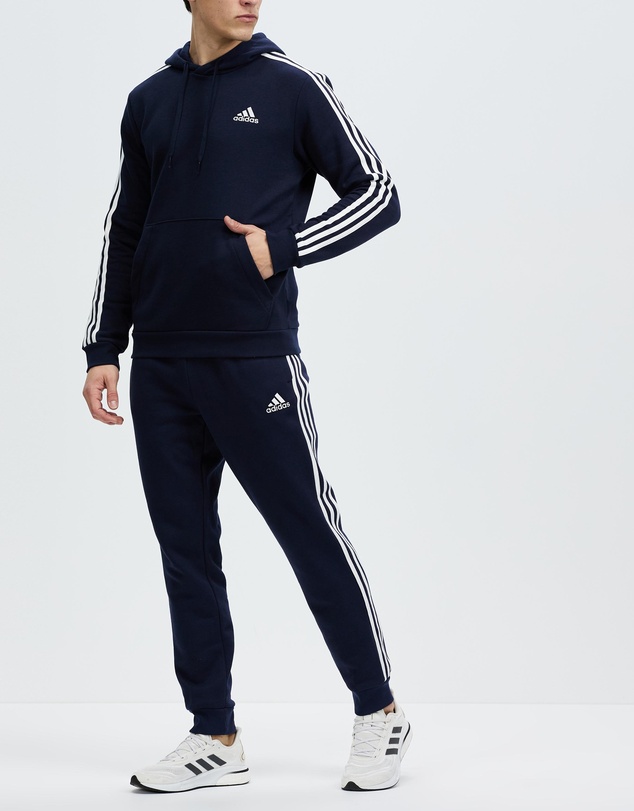 adidas Sportswear - Essentials Fleece Tapered Cuff 3-Stripes Pants
