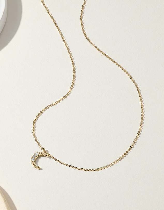Mestige - Moonlight Shimmer Necklace - 18K Gold Plated