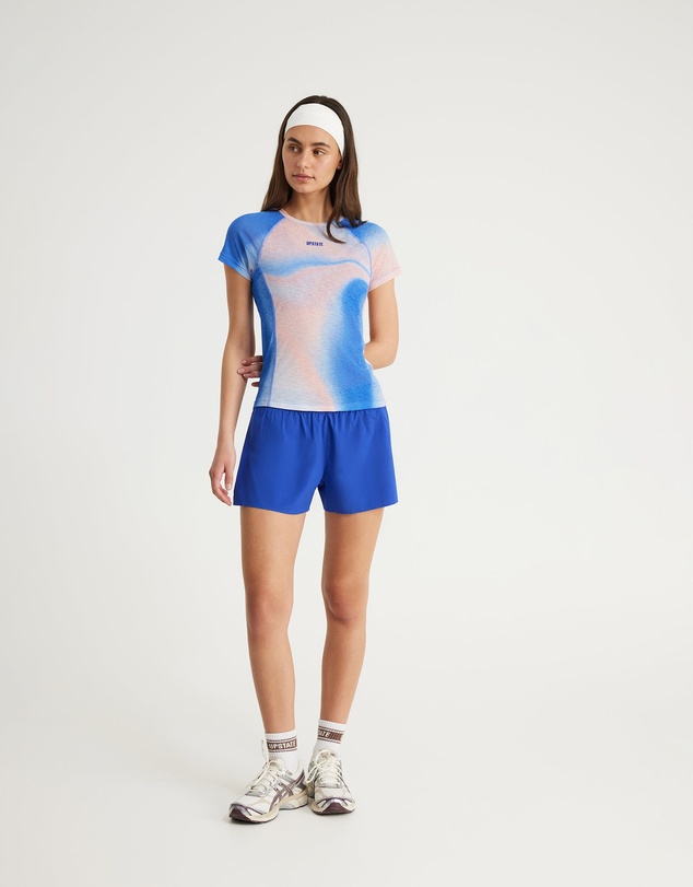 Upstate - Sheer Sport Mesh Panel Tee - Multi