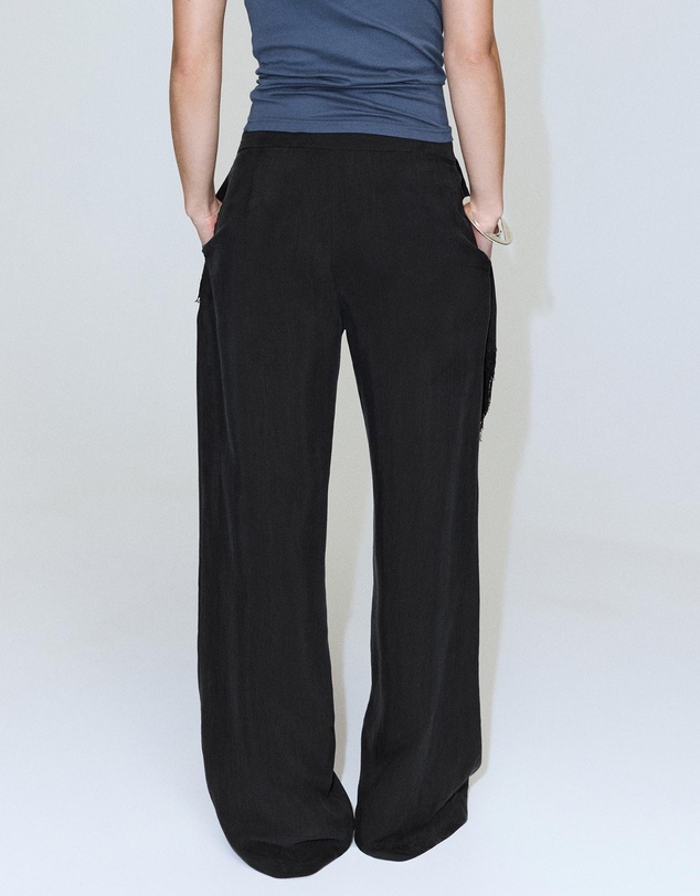 M.N.G - High-Waisted Lyocell Trousers