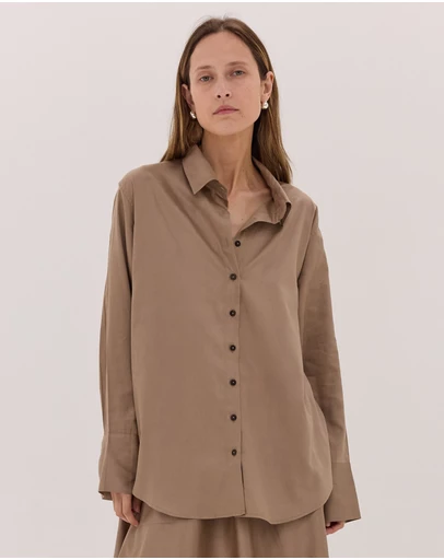 Cloth & Co. - The Split Back Shirt | Praline