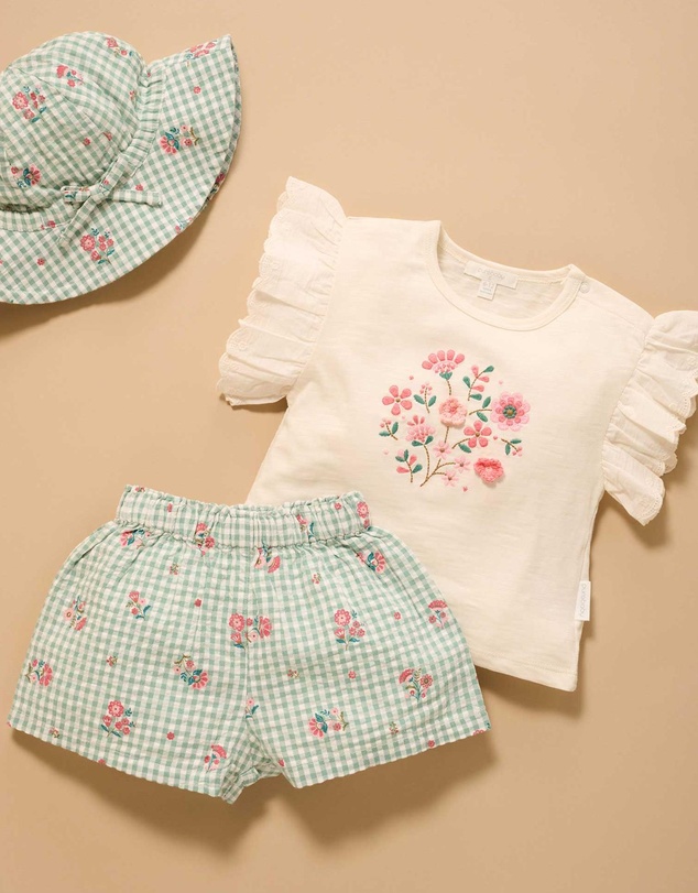 Purebaby - Gingham Set -Kids-Babies