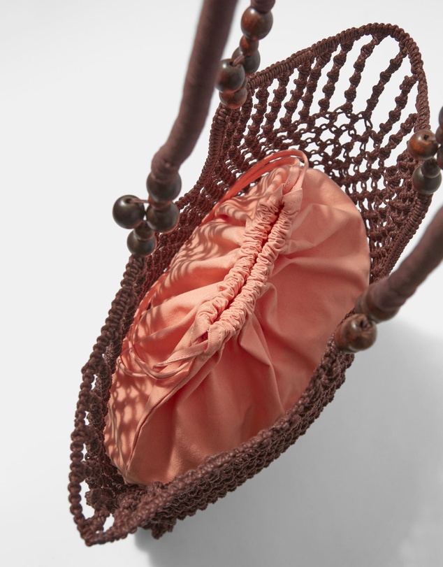 & Other Stories - Bead-Detail Crocheted Tote Bag