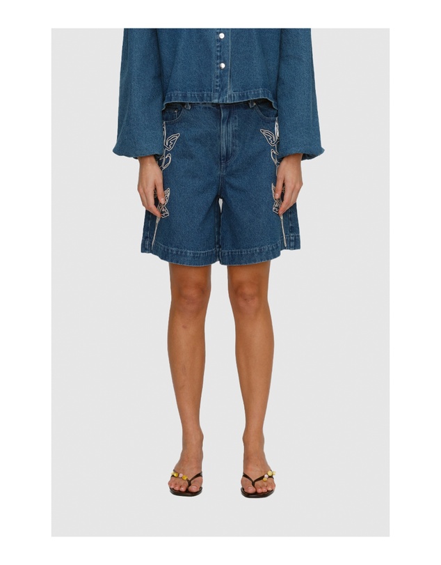 The Wolf Gang - Wynn Denim Short - Bluestone
