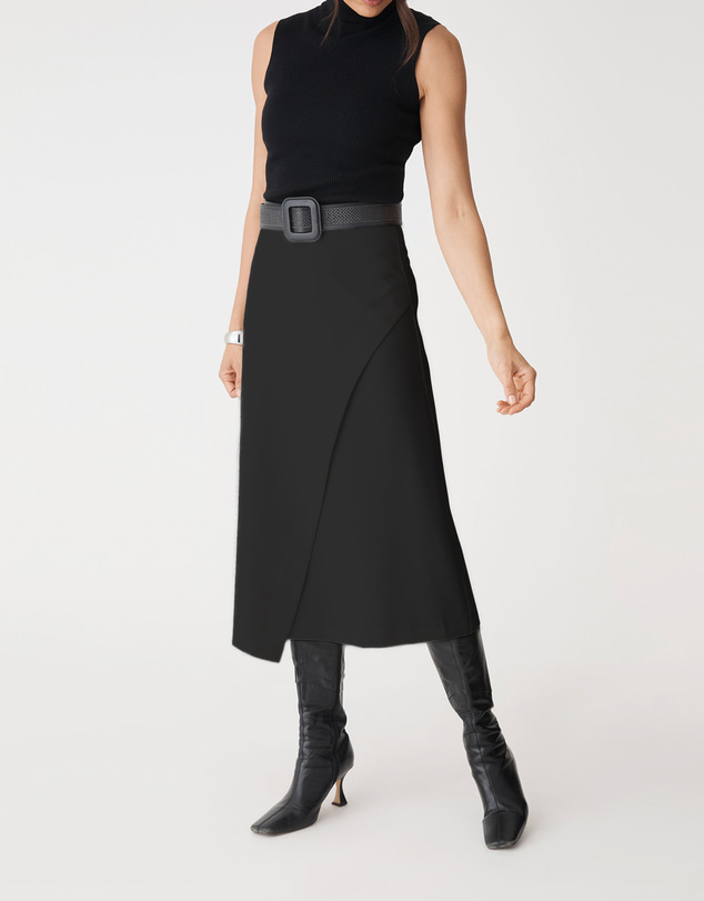 Forcast - Jennifer ALine Faux Wrap Skirt