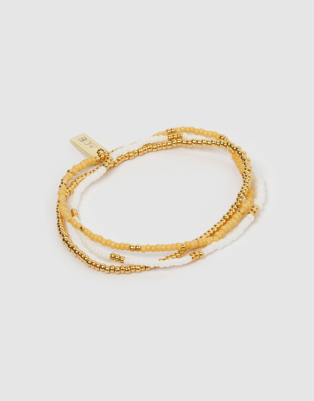 Arms Of Eve - Sunny Bracelet Set - Mango