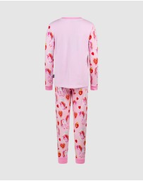 Rock Your Kid - Unicorn Hearts Long Sleeve Belle Sleep Set