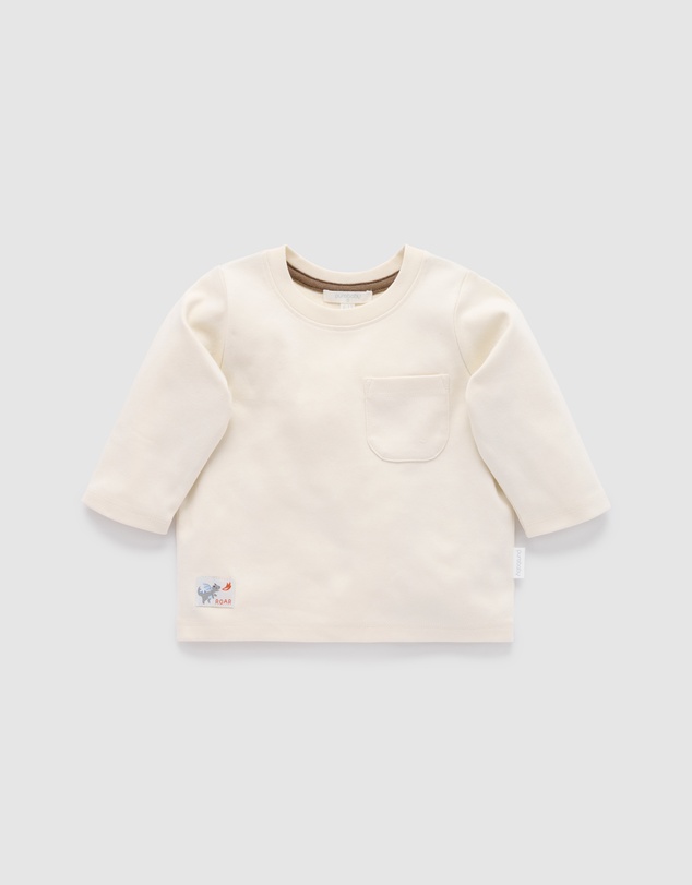 Purebaby - Thick Basic Long Sleeve Tee -Kids-Babies