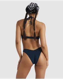 RVCA - Womens Tezzy Solid Halter Bikini Top