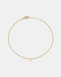 Zoe Olivia - 9K Gold Initial I Bracelet