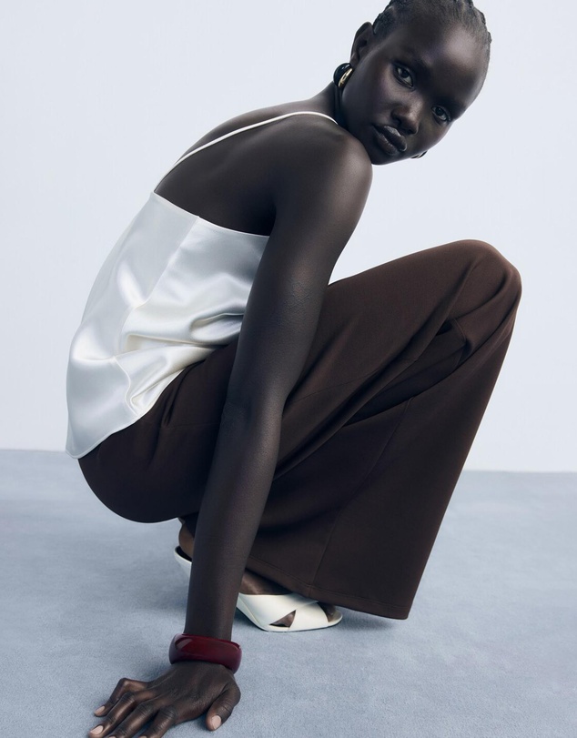 M.N.G - Straight-Fit Trousers With Elastic Waist