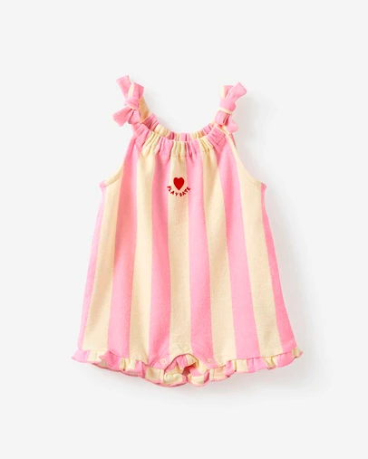 Cotton On Kids - Baby Textured Ruffle Playsuit