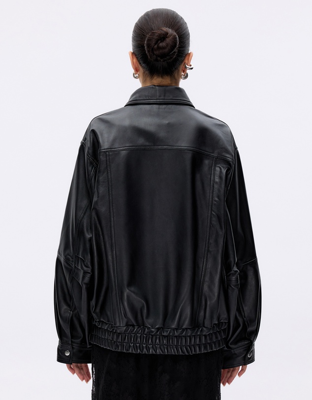 Minima Esenciales - Noah Leather Bomber Jacket