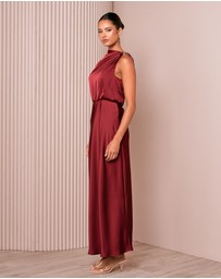Azzurielle - Darsha Blouson Maxi Dress