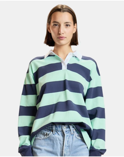 Cynthia Rowley - Striped Cotton Rugby Shirt