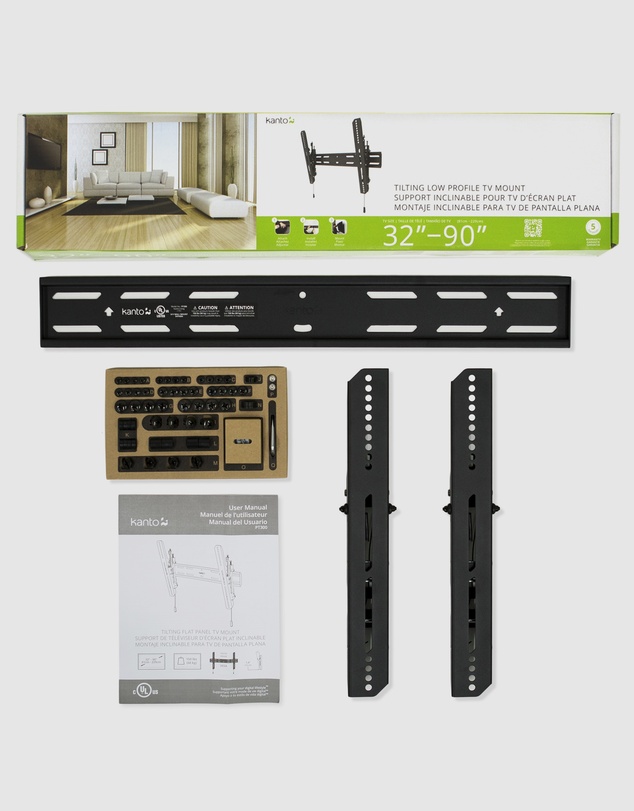 iWorld - Kanto PT300 Low Profile Tilting TV Mount for 40