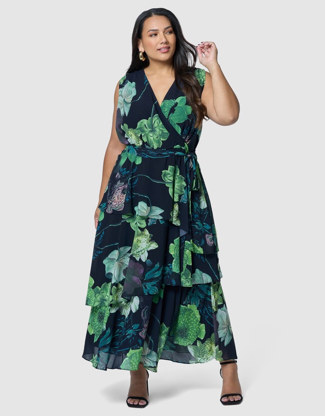 Pink Dusk by Curve Project - Wild Nights Maxi Dress