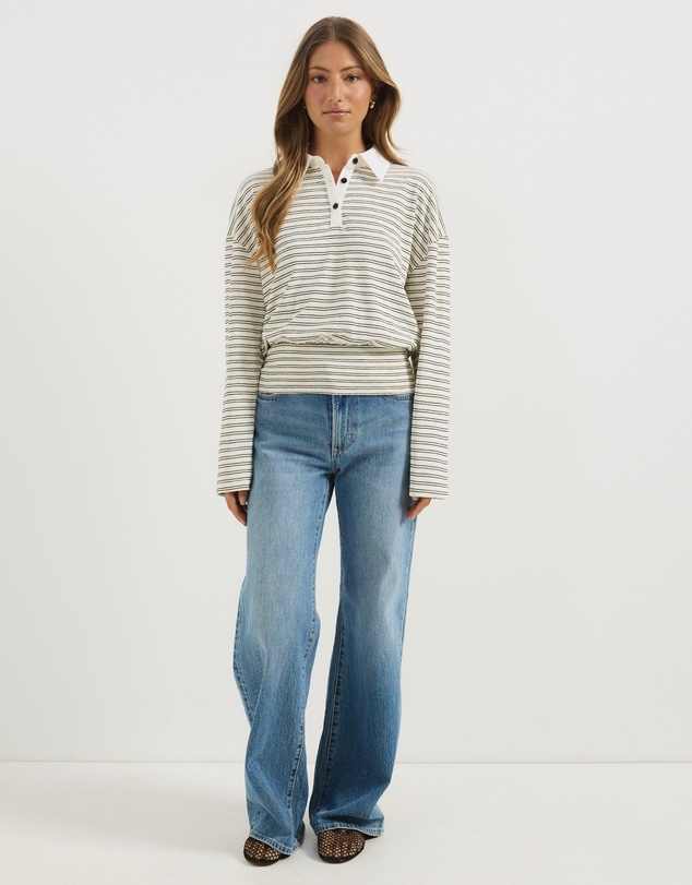 Atmos&Here - Averin Long Sleeve Fitted Waist Top