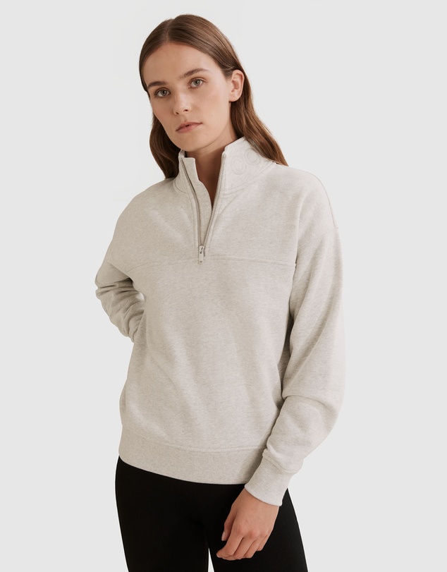 Country Road - Australian Cotton Zip Collar Sweat