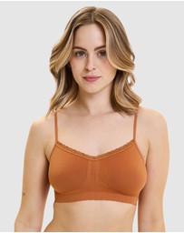 Billet Doux - Zen Attitude Crop Top Style Wirefree Bralette - 2 Pack