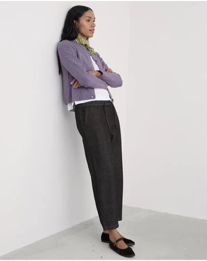 Seasalt - Seasalt Cornwall Purple Dawson Pick Cardigan Made With Merino