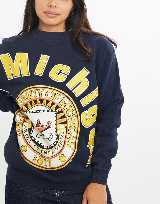 Vintage by The Real Deal - Pre Loved - Vintage 90s University of Michigan Sweatshirt