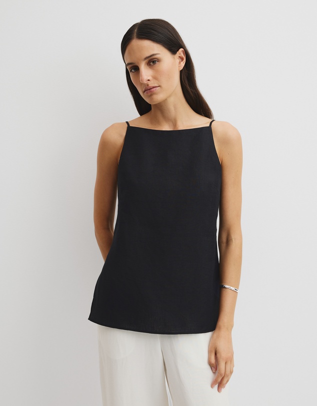 Country Road - Organically Grown Linen Longline Cami