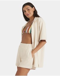 Roxy - Womens Always Sunny Elastic Waist Shorts
