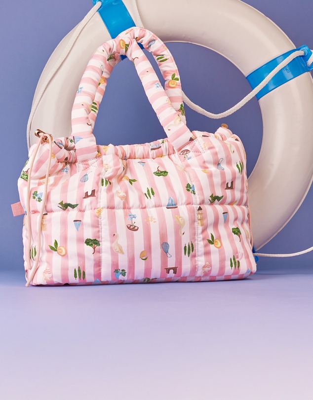 The Somewhere Co - Boat Days Marshmallow Midi Tote