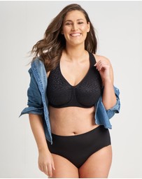 Ava & Audrey  - Ava & Audrey Millie Jacquard Mesh T-Shirt Underwire Bra