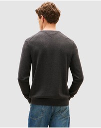 Tommy Hilfiger - Flag Embroidery Crew Neck Jumper