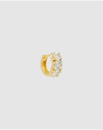 FAIRLEY - Blue Topaz Huggies