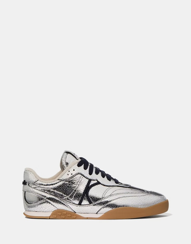 Kate Spade - KS Drift Metallic Crackled Leather Sneakers