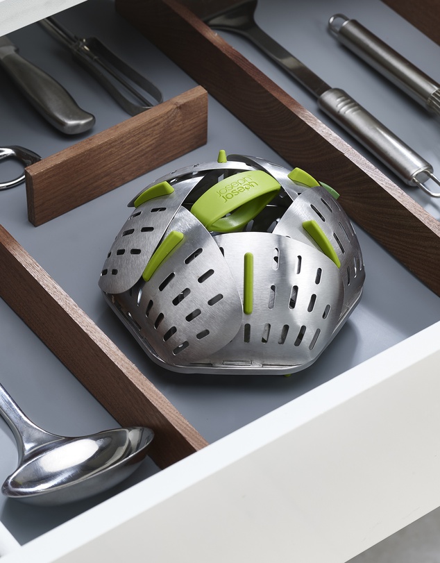 Joseph Joseph - Bloom™ Stainless Steel Folding Steamer Basket (Green)