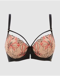 Sans Complexe - Alberta Sheer Embroidery Half Cup Wired Bra