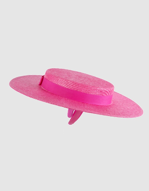 Max Alexander - Fuchsia Boater Hat